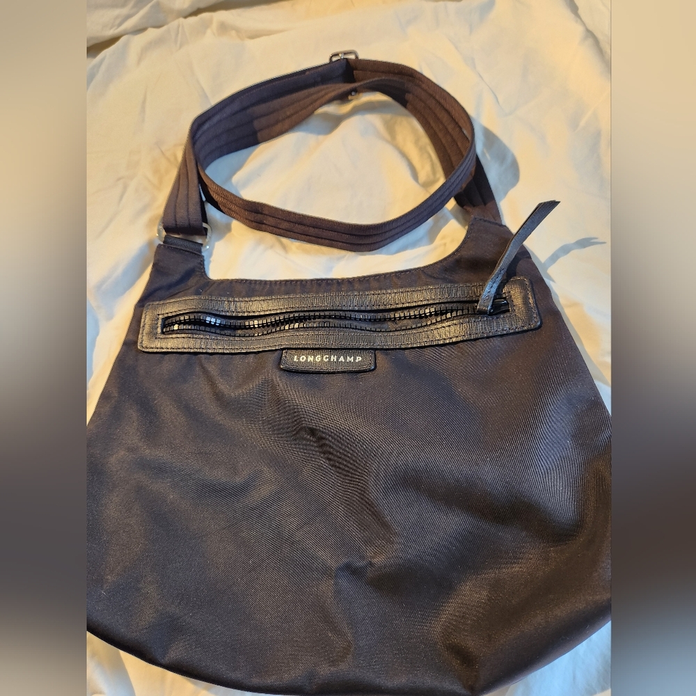 Longchamp Le Pilage Nylon Black Crossbody Bag